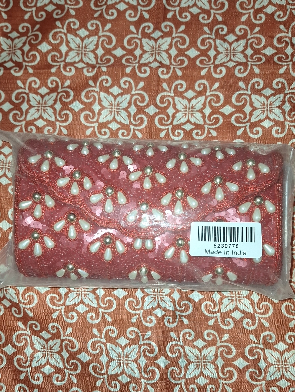 Embellished Pink Women's Clutch - Made in India